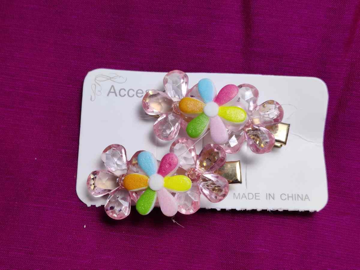 Light Pink Multicolour Hair Clip